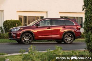 Insurance rates Toyota Highlander in Madison